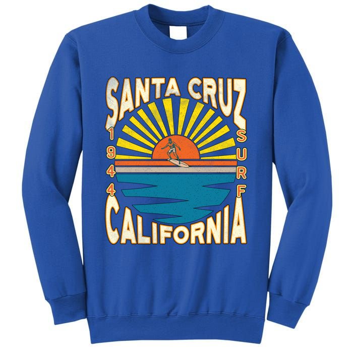 Santa Cruz California Retro Surfing Vintage Skateboarding Meaningful Gift Sweatshirt