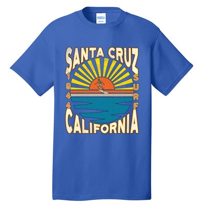 Santa Cruz California Retro Surfing Vintage Skateboarding Meaningful Gift Tall T-Shirt