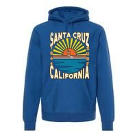 Santa Cruz California Retro Surfing Vintage Skateboarding Meaningful Gift Premium Hoodie