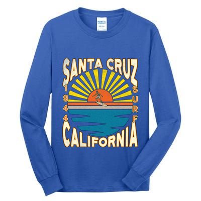 Santa Cruz California Retro Surfing Vintage Skateboarding Meaningful Gift Tall Long Sleeve T-Shirt