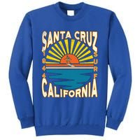 Santa Cruz California Retro Surfing Vintage Skateboarding Meaningful Gift Tall Sweatshirt