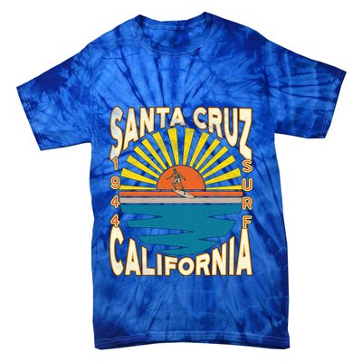 Santa Cruz California Retro Surfing Vintage Skateboarding Meaningful Gift Tie-Dye T-Shirt