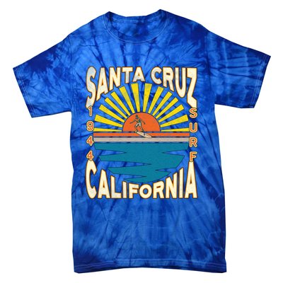 Santa Cruz California Retro Surfing Vintage Skateboarding Meaningful Gift Tie-Dye T-Shirt