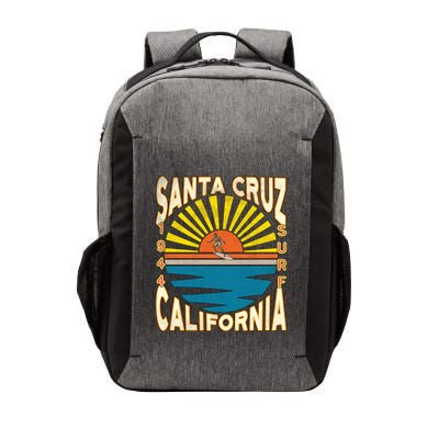 Santa Cruz California Retro Surfing Vintage Skateboarding Meaningful Gift Vector Backpack
