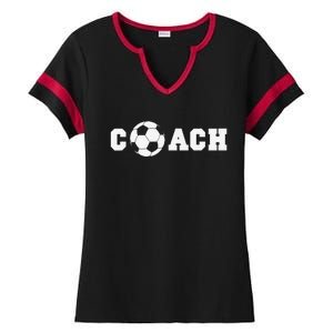 Soccer Coach Coaching Staff Ladies Halftime Notch Neck Tee