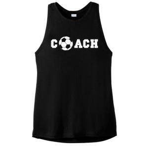 Soccer Coach Coaching Staff Ladies PosiCharge Tri-Blend Wicking Tank