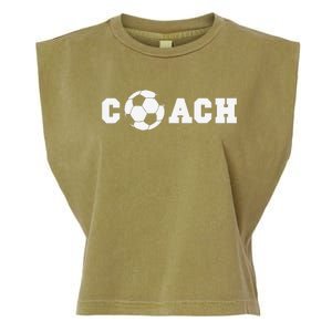 Soccer Coach Coaching Staff Garment-Dyed Women's Muscle Tee