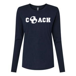 Soccer Coach Coaching Staff Womens Cotton Relaxed Long Sleeve T-Shirt