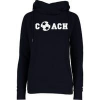 Soccer Coach Coaching Staff Womens Funnel Neck Pullover Hood