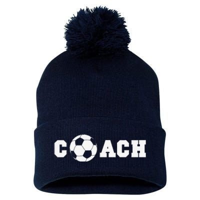 Soccer Coach Coaching Staff Pom Pom 12in Knit Beanie