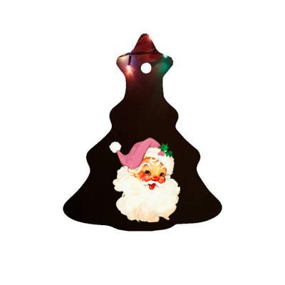 Santa Claus Christmas Design Ceramic Tree Ornament