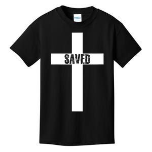 Saved Cross Christian Inspirational Design Kids T-Shirt