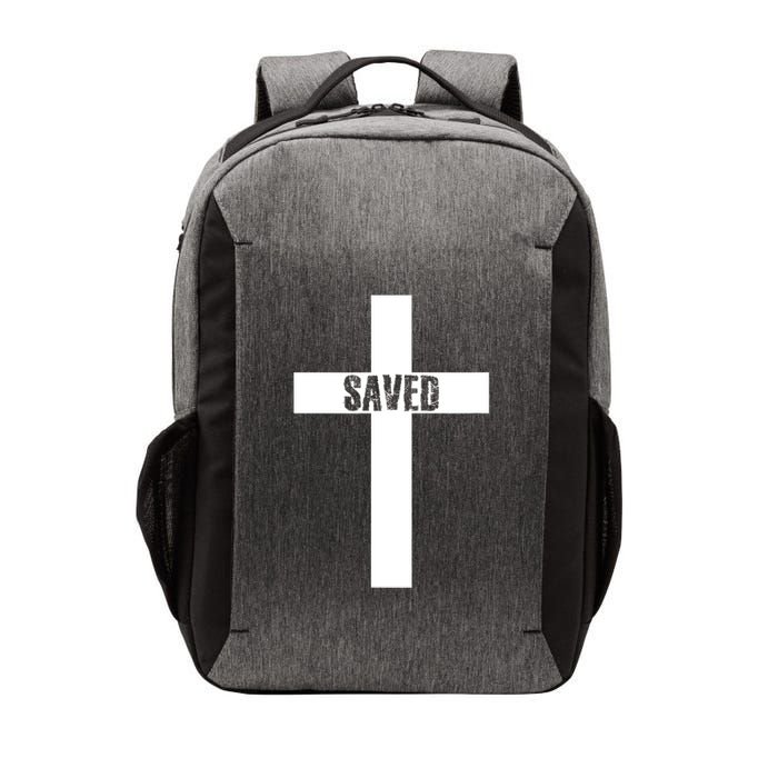 Saved Cross Christian Inspirational Design Vector Backpack