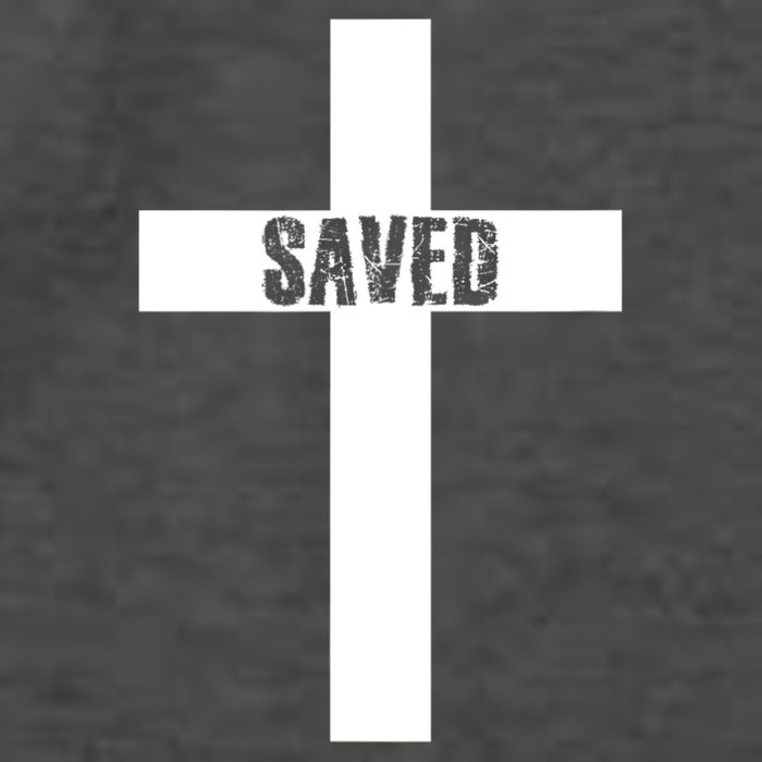 Saved Cross Christian Inspirational Design Vector Backpack