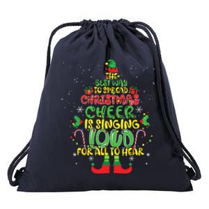 Spread Christmas Cheer Is Singing Loud Xmas Elf Pajama Drawstring Bag