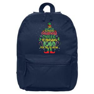 Spread Christmas Cheer Is Singing Loud Xmas Elf Pajama 16 in Basic Backpack