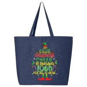 Spread Christmas Cheer Is Singing Loud Xmas Elf Pajama 25L Jumbo Tote