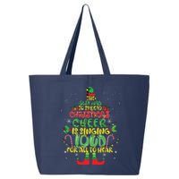 Spread Christmas Cheer Is Singing Loud Xmas Elf Pajama 25L Jumbo Tote