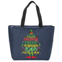 Spread Christmas Cheer Is Singing Loud Xmas Elf Pajama Zip Tote Bag