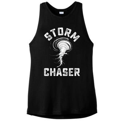 Storm Chaser Costume Tornado Twister Chasers Ladies PosiCharge Tri-Blend Wicking Tank