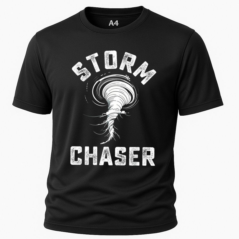Storm Chaser Costume Tornado Twister Chasers Cooling Performance Crew T-Shirt