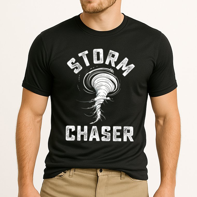 Storm Chaser Costume Tornado Twister Chasers Cooling Performance Crew T-Shirt
