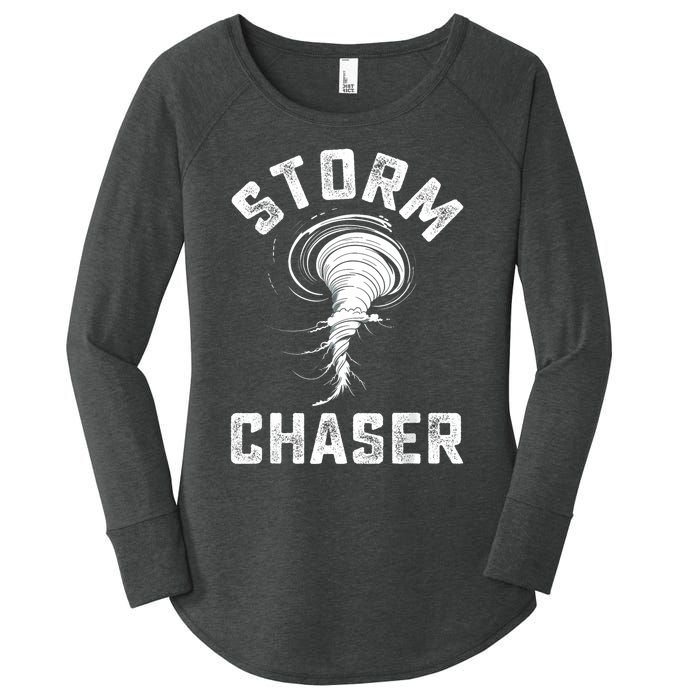 Storm Chaser Costume Tornado Twister Chasers Women's Perfect Tri Tunic Long Sleeve Shirt