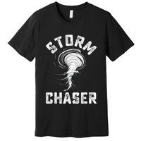 Storm Chaser Costume Tornado Twister Chasers Premium T-Shirt