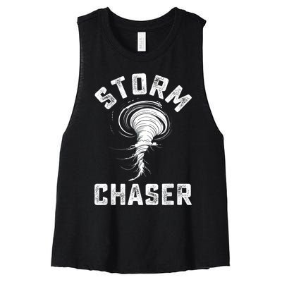 Storm Chaser Costume Tornado Twister Chasers Women's Racerback Cropped Tank