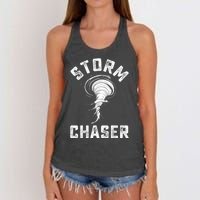 Storm Chaser Costume Tornado Twister Chasers Women's Knotted Racerback Tank