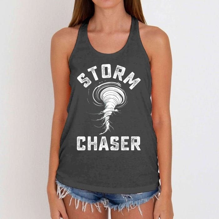 Storm Chaser Costume Tornado Twister Chasers Women's Knotted Racerback Tank