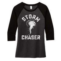 Storm Chaser Costume Tornado Twister Chasers Women's Tri-Blend 3/4-Sleeve Raglan Shirt