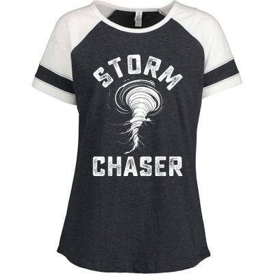 Storm Chaser Costume Tornado Twister Chasers Enza Ladies Jersey Colorblock Tee