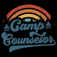 Summer Camp Counselor Staff Groovy Rainbow Camp Counselor 16 in Basic Backpack