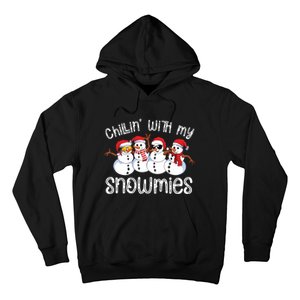 Snowman Christmas Chillin With My Snowmies Ugly Gift Hoodie