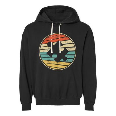 Santa Cruz California Sunset 70s 80s Vintage Garment-Dyed Fleece Hoodie