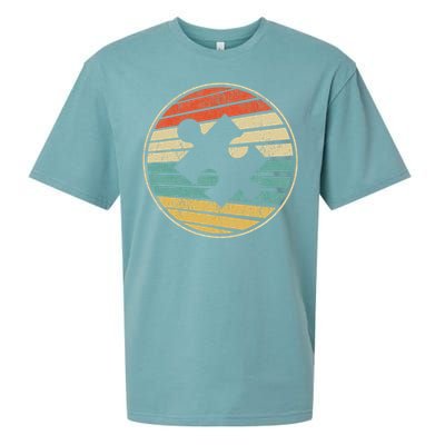 Santa Cruz California Sunset 70s 80s Vintage Sueded Cloud Jersey T-Shirt