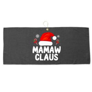 Santa Claus Costume Christmas Holiday Humor Mamaw Claus Great Gift Large Microfiber Waffle Golf Towel