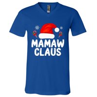 Santa Claus Costume Christmas Holiday Humor Mamaw Claus Great Gift V-Neck T-Shirt