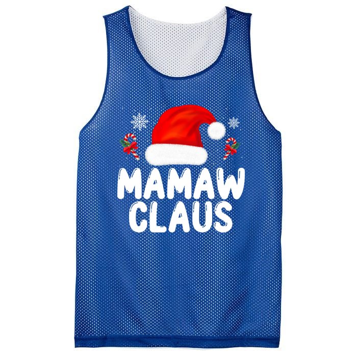 Santa Claus Costume Christmas Holiday Humor Mamaw Claus Great Gift Mesh Reversible Basketball Jersey Tank