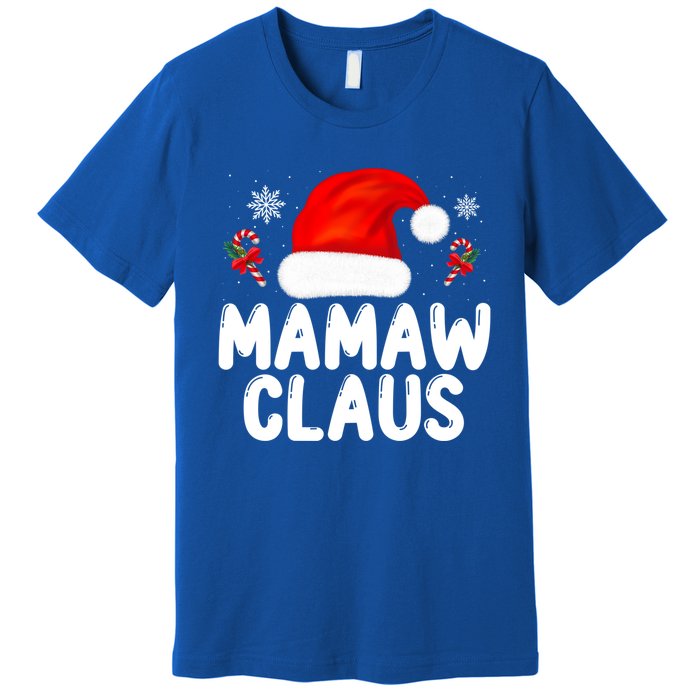 Santa Claus Costume Christmas Holiday Humor Mamaw Claus Great Gift Premium T-Shirt