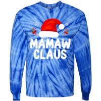 Santa Claus Costume Christmas Holiday Humor Mamaw Claus Great Gift Tie-Dye Long Sleeve Shirt