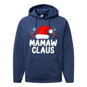 Santa Claus Costume Christmas Holiday Humor Mamaw Claus Great Gift Performance Fleece Hoodie