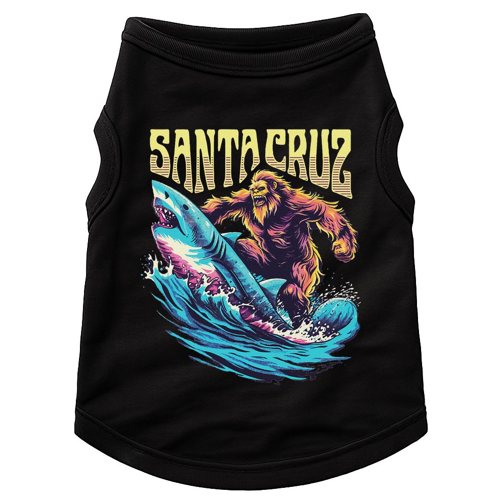 Santa Cruz California Summer Surfing Bigfoot Shark Doggie Tank