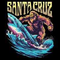 Santa Cruz California Summer Surfing Bigfoot Shark Doggie Tank