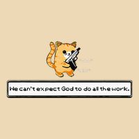 Squirt Click Click We CanT Expect God To Do All The Work Drawstring Bag