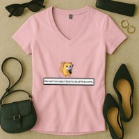 Squirt Click Click We CanT Expect God To Do All The Work Women's V-Neck T-Shirt
