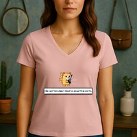Squirt Click Click We CanT Expect God To Do All The Work Women's V-Neck T-Shirt
