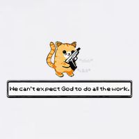 Squirt Click Click We CanT Expect God To Do All The Work Sustainable Bucket Hat
