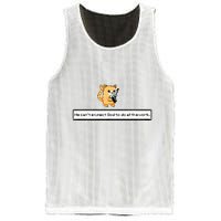 Squirt Click Click We CanT Expect God To Do All The Work Mesh Reversible Basketball Jersey Tank